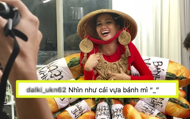 Vận thiết kế lạ trước thềm Miss Universe 2018, H’Hen Niê khiến dân tình xôn xao: 'Cô ấy định mở vựa bánh mì?'
