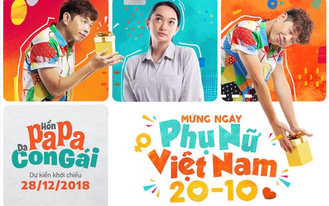 Thái Hòa, Kaity Nguyễn và dàn diễn viên 'Hồn Papa, da con gái' chúc mừng ngày Phụ nữ Việt Nam 20/10