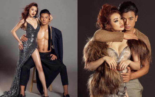 Yaya Trương Nhi váy áo kiệm vải tạo dáng 'lả lơi' bên nam thần 6 múi Hiếu Nguyễn