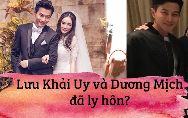 Lưu Khải Uy tháo nhẫn cưới, gián tiếp thừa nhận tin đồn ly hôn với Dương Mịch là sự thật?