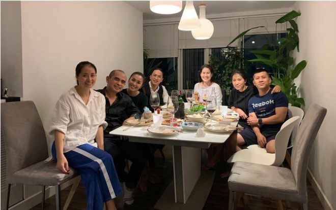 Louis Nguyễn tháp tùng Hà Tăng tới chúc mừng sinh nhật con gái Phạm Anh Khoa
