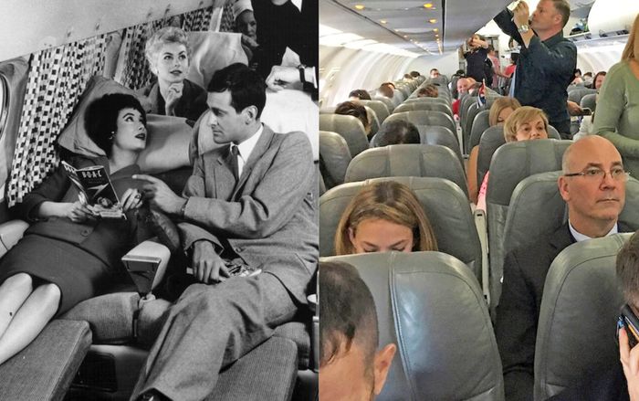 Dù hiện đại hơn nhưng đi máy bay ngày nay lại không sướng như mấy mươi năm trước