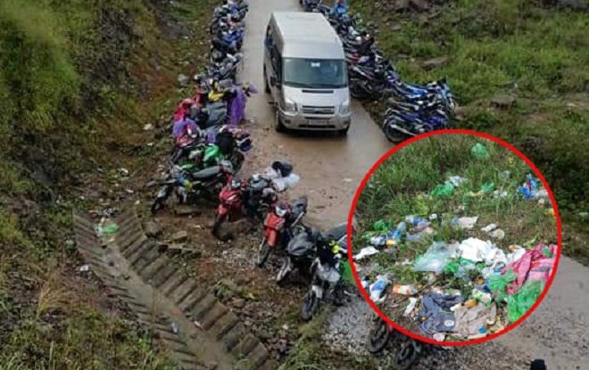 Bức xúc phượt thủ xả rác ngập ngụa Bình Liêu khi kéo nhau đến đây ngắm cánh đồng lau