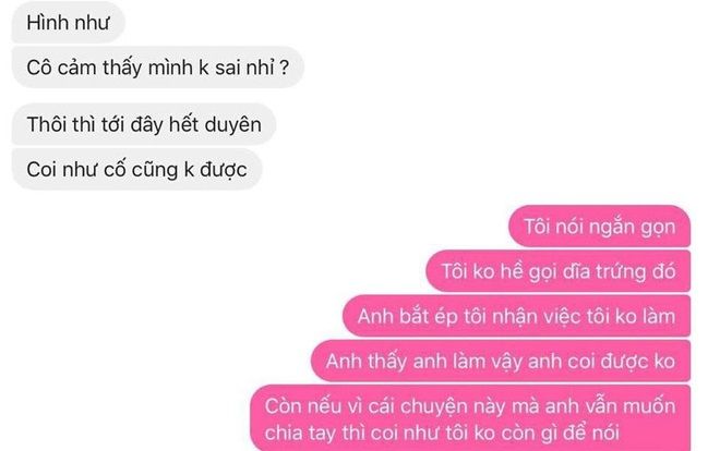 Một mực đổ cho bạn gái gọi đĩa trứng 'từ trên trời rơi xuống', anh chàng mắng chửi không tiếc lời rồi tuyên bố 'hết duyên'