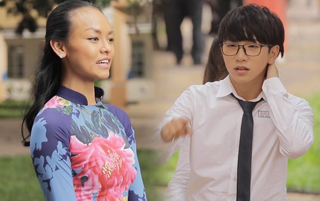 Tùng Maru và Mai Ngô dạy nhảy flashmob cho 150 học sinh trong cảnh quay one-shot của phim 'Thạch Thảo'