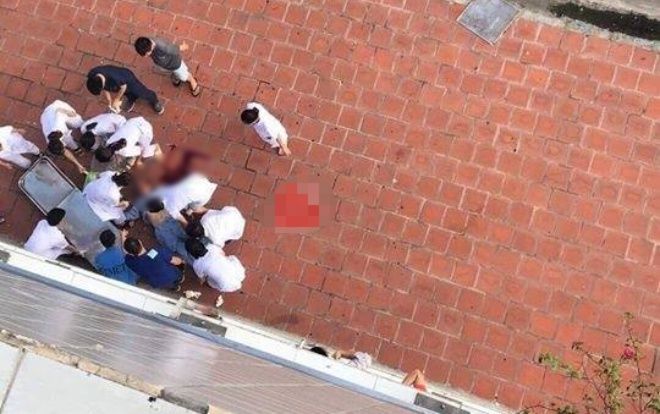 Nam bệnh nhân tâm thần lao từ tầng 6 Bệnh viện Đức Giang xuống đất tử vong