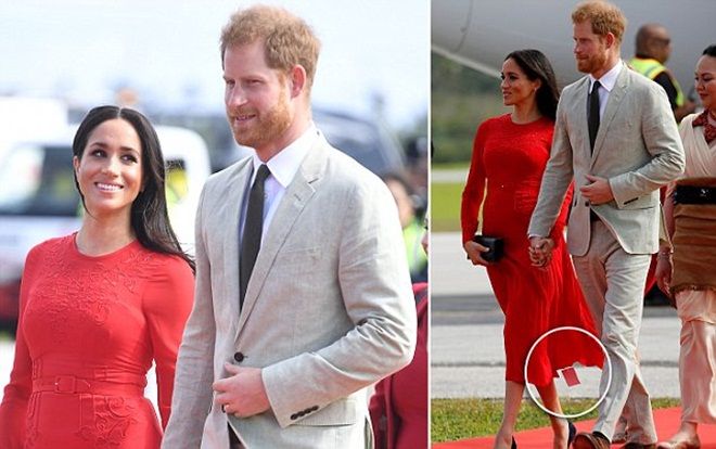 Xuất hiện vô cùng nổi bật cùng Hoàng tử Harry nhưng Công nương Meghan lại mặc váy quên không cắt mác
