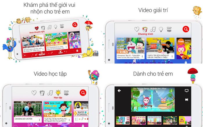 Ứng dụng Youtube Kids ra mắt Việt Nam: Có nhiều tính năng giúp ngăn chặn video nhạy cảm không phù hợp trẻ em!