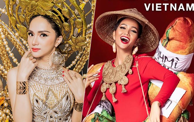 Đến cả hoa hậu Hương Giang cũng khuyên H'Hen Niê chọn quốc phục Bánh mì và đây là lý do!