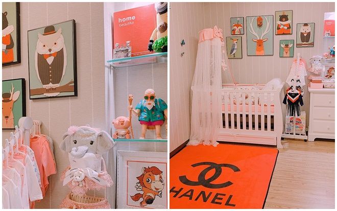 Diệp Lâm Anh khoe căn phòng công chúa toàn màu hồng chuẩn bị cho bé Heo