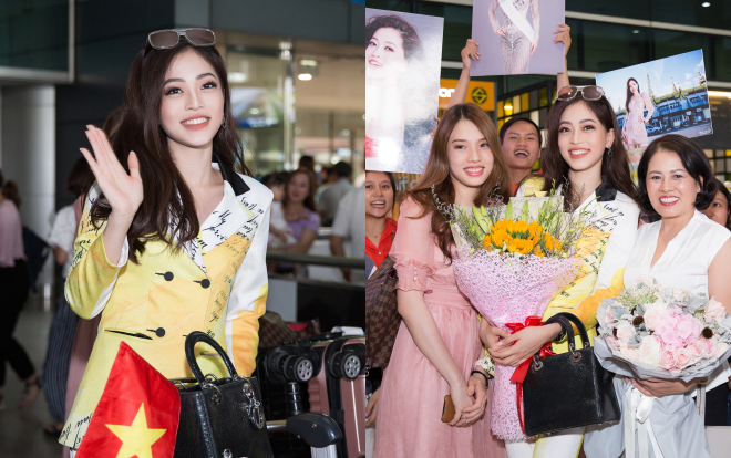 Miss Grand Phương Nga về nước trong vòng tay ấm áp của gia đình và các fan hâm mộ