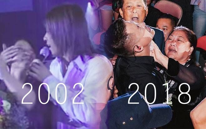 Khoảnh khắc: Dù bây giờ hay 16 năm trước, chú 'ngựa hoang' Tuấn Hưng vẫn luôn nhỏ bé trong vòng tay cha mẹ thế này