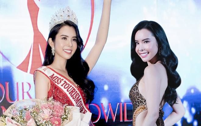 Á khôi sở hữu vòng ba 1 mét -Huỳnh Vy đăng quang Hoa hậu Du lịch Thế giới 2018