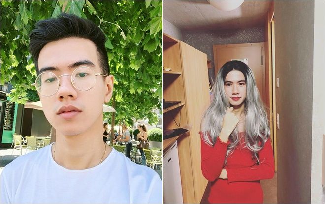 Không thể tin được cô gái xinh đẹp tóc dài môi đỏ này lại là sản phẩm của màn 'hoán đổi giới tính' chất nhất mùa Halloween năm nay