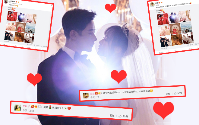 Tổng hợp những lời chúc ngọt ngào của dàn sao Hoa Ngữ dành cho cặp vợ chồng mới cưới Đường Yên - La Tấn