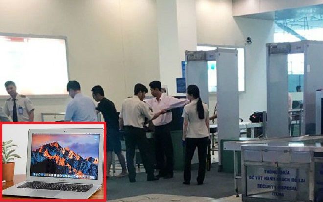 Bắt quả tang 2 nhân viên hàng không trộm Macbook Air của hành khách