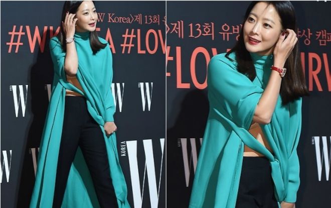 Người đẹp Kim Hee Sun diện áo váy 'dị' phạm lỗi thời trang nghiêm trọng trên thảm đỏ