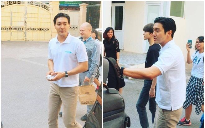 Choi Si Won xuất hiện bằng xương bằng thịt ngoài đời khiến sinh viên Hà Nội phát cuồng