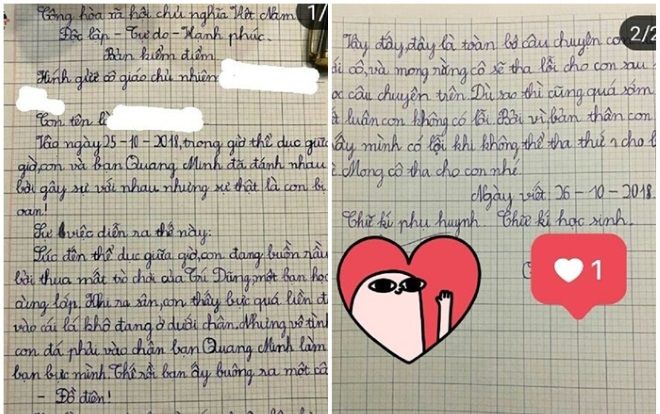 Bản kiểm điểm theo phong cách phim hành động của cậu nhóc khiến dân mạng được phen cười nghiêng ngả
