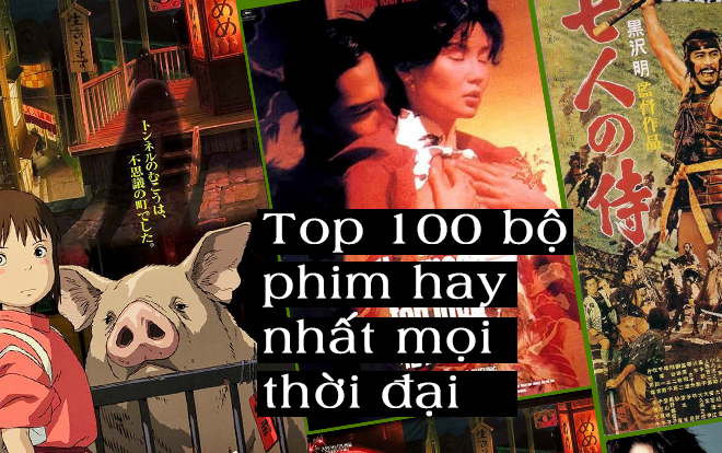 Top 100 bộ phim nước ngoài hay nhất mọi thời đại, Hàn Quốc lép vế hoàn toàn trước Trung Quốc và Nhật Bản