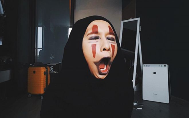 Đã tìm thấy Vô Diện dễ thương nhất trong đêm Halloween tối qua!