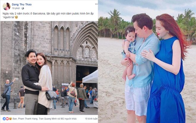 Dù là vợ chồng đã lâu nhưng tới bây giờ Đặng Thu Thảo mới dám làm điều này với ông xã