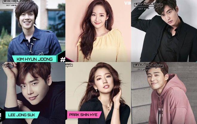 BXH sao được fan quốc tế yêu mến tháng 10: Kim Hyun Joong lọt Top, Park Min Young tụt hạng, Lee Jong Suk - Park Shin Hye dẫn đầu