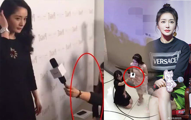 Tần Lam và Dương Mịch đều được phóng viên quỳ dưới đất khi phỏng vấn, nhưng tại sao kẻ bị 'ném đá', người được thấu hiểu?