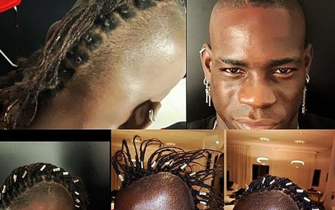Giải đen, Balotelli cắt kiểu tóc quái dị nhất quả đất