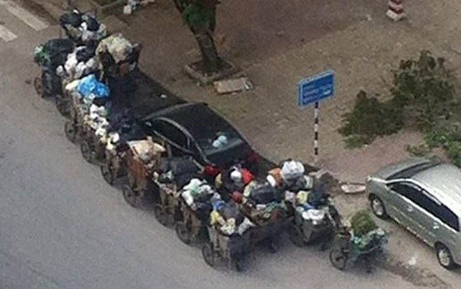 Muôn vàn kiểu 'trả đũa' chủ nhân xế hộp đỗ xe vô ý thức của người Việt