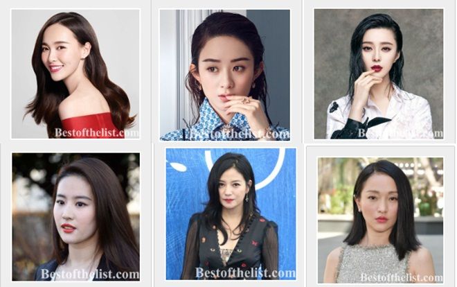 Bình chọn 20 nữ diễn viên đẹp nhất Trung Quốc 2018