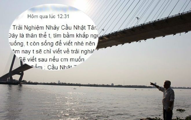 Sốc với tâm thư review toàn bộ quá trình nhảy cầu Nhật Tân tự tử nhưng không chết của nam thanh niên