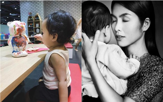 Không tiết lộ mặt con nhưng fan vẫn tinh ý Tăng Thanh Hà mang 'kiếp đẻ thuê' vì con cực giống bố nhờ đặc điểm sau