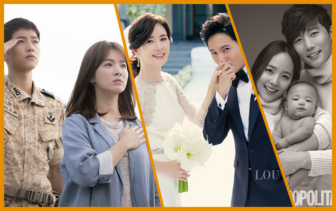 6 kiểu nên duyên độc đáo của các cặp sao Hàn