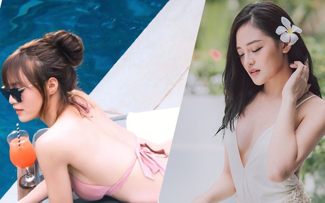 Rũ bỏ hình tượng 'ngọc nữ', Ninh Dương Lan Ngọc khoe ảnh diện bikini, đọ thân hình quyến rũ bỏng mắt với Thùy Anh