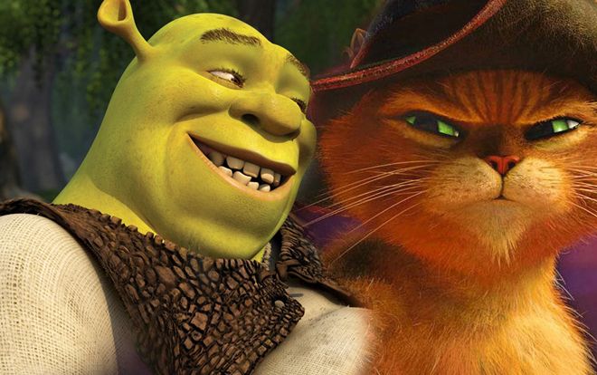 Chằn xanh Shrek và Mèo đi hia Puss nắm tay nhau trở lại đường đua điện ảnh