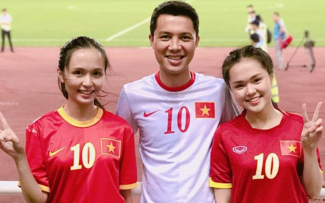 Chuyện tình đặc biệt của cặp chị em xinh đẹp yêu hai chàng hot boy tuyển Việt Nam