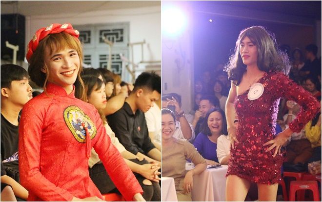 Bất ngờ vì nhan sắc Quán quân cuộc thi Hoa khôi nam sinh giả gái của ĐH Kiến trúc Đà Nẵng đang gây bão MXH