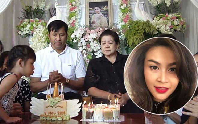 Gia đình nuốt nước mắt tổ chức sinh nhật sau 4 ngày tang lễ cho Á hậu tử nạn cùng tỉ phú Vichai