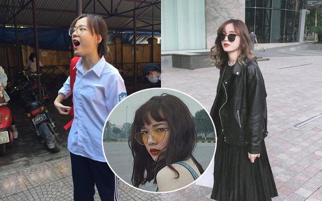 Tìm ra cô bạn trong bức ảnh ‘bóc phốt con gái’ lúc đi học và khi lên đồ ‘thả thính’ đang gây sốt