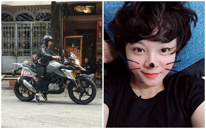 Đã tìm ra danh tính cô gái xinh đẹp cao mét rưỡi lái mô tô phân khối lớn ở Hà Nội