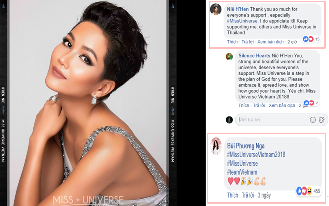 Bùi Phương Nga - Hoàng Thùy ra sức ủng hộ H'Hen Niê tại Miss Universe khiến fans loạn nhịp
