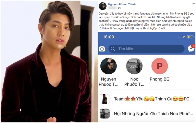 Noo Phước Thịnh lên tiếng 'cầu cứu' gỡ loạt fanpage giả mạo liên tục làm phiền, gây ảnh hưởng xấu đến nghệ sĩ