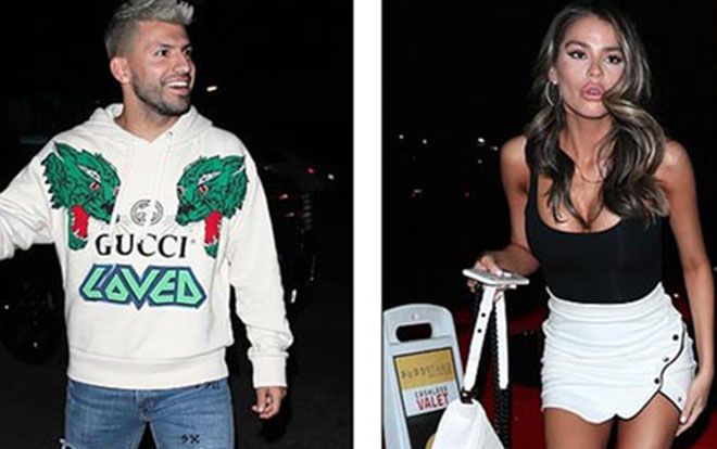 Mừng thắng M.U, Aguero ‘bóc bánh trả tiền’ với người đẹp ngực 'khủng'