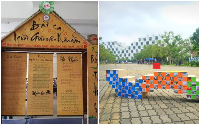 Phục sát đấy với loạt 'siêu phẩm' báo tường đầy sáng tạo chào mừng ngày nhà giáo Việt Nam 20/11