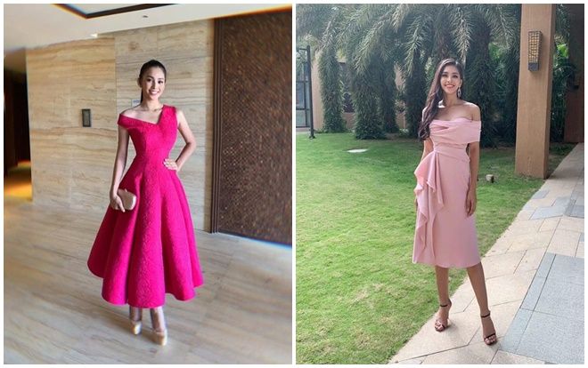 Trần Tiểu Vy là những ‘bộ cánh’ màu hồng ấn tượng tại Miss World 2018