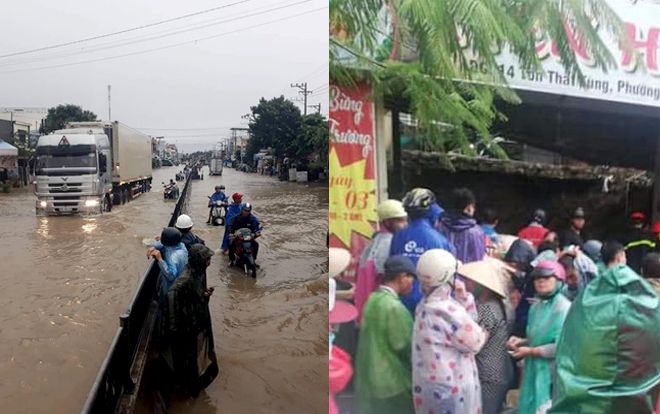 Bão số 8 suy gây ngập lụt ở Nha Trang, sập nhà và sạt lở đất khiến 12 người tử vong