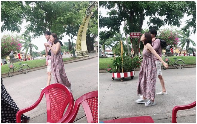 Chi Pu diện đồ thoải mái, sánh đôi cùng Jin Ju Hyung tại Hội An