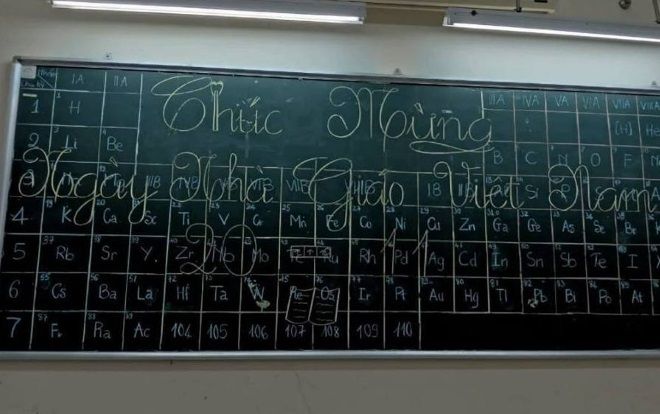 Độc đáo với màn trang trí chào mừng 20-11 tặng giáo viên chủ nhiệm dạy môn Hóa