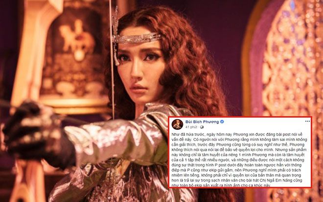 Hình ảnh 'Chị ngả em nâng' đã gây nhiều ồn ào, tranh cãi: Bích Phương nói gì?